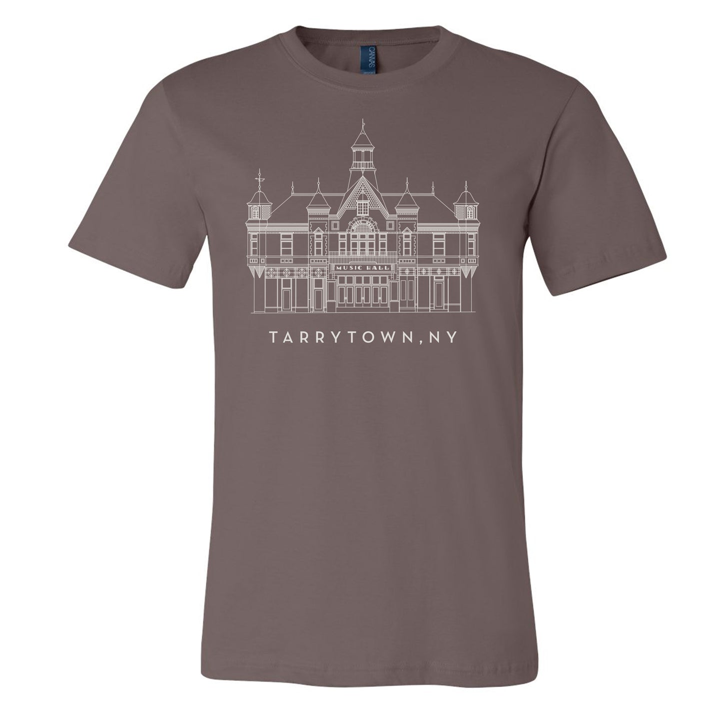 T-Shirt - Music Hall in Pebble