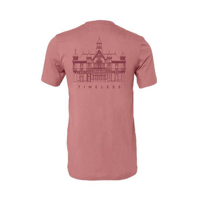 Tarrytown Music Hall Timeless Mauve T-Shirt Back