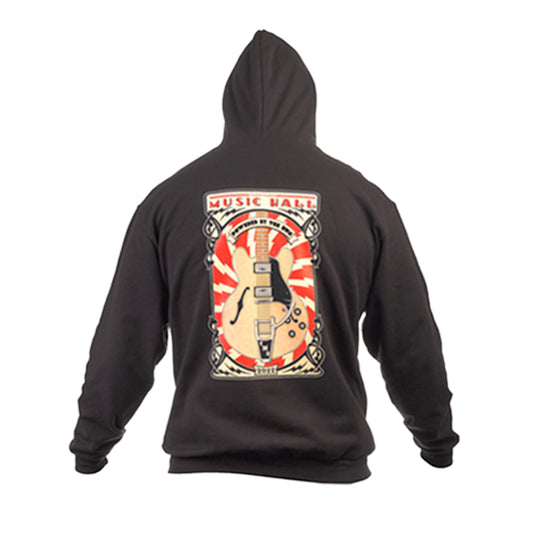 The Music Hall Rocks Zip Front Hoodie Sweatshirt