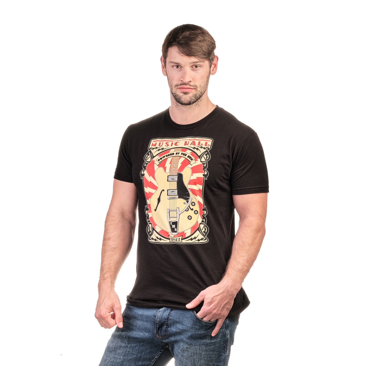 The Music Hall Rocks Guitar T-Shirt